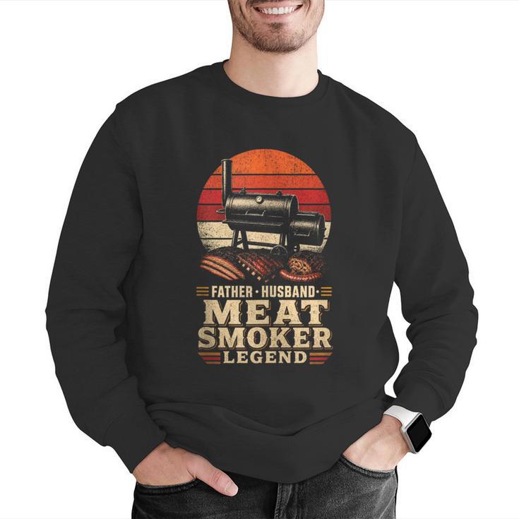 BBQ Dad Father Husband Meat Smoker Legend Men Graphic Sweatshirt