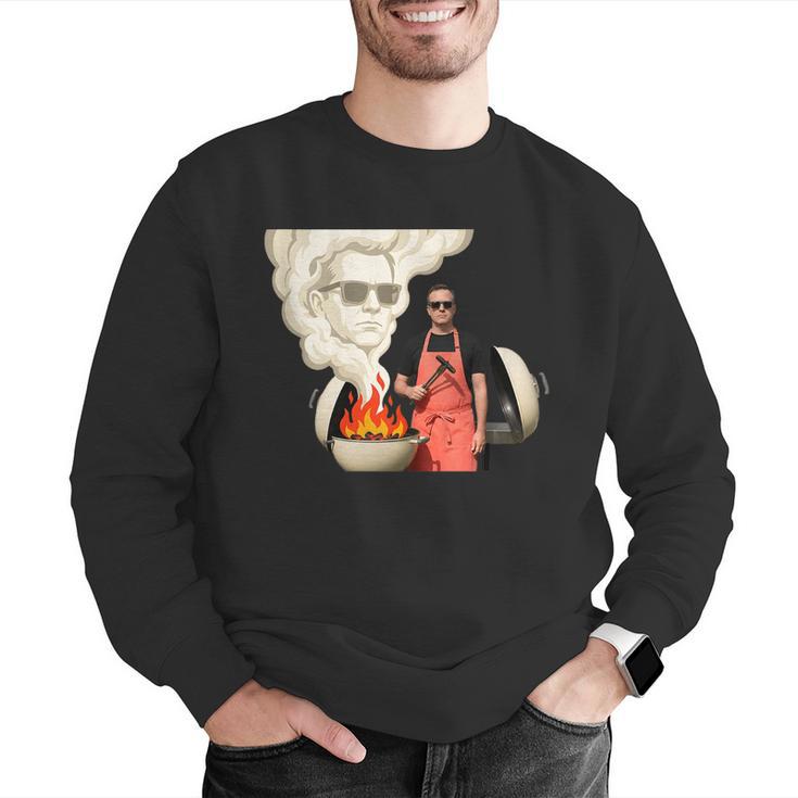 BBQ Dad Grilling Humor Men Backyard Men Graphic Sweatshirt