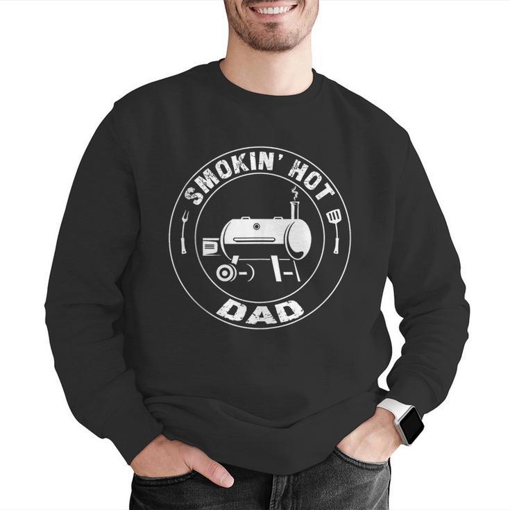 BBQ Dad Smokin Hot Dad Grill Master Fathers Day Men Graphic Sweatshirt