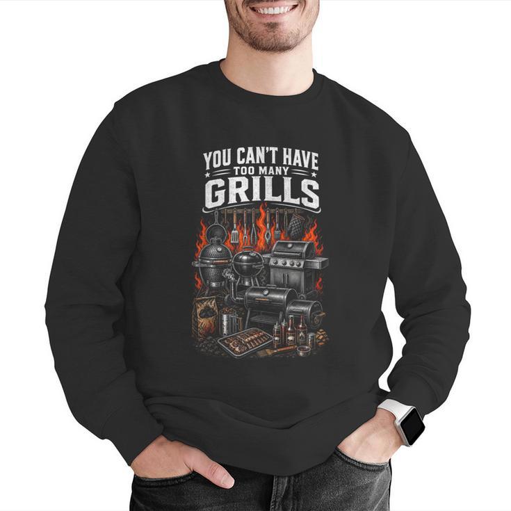 BBQ Dad Smoking Meat Smoker Barbecue Smoker Men Graphic Sweatshirt