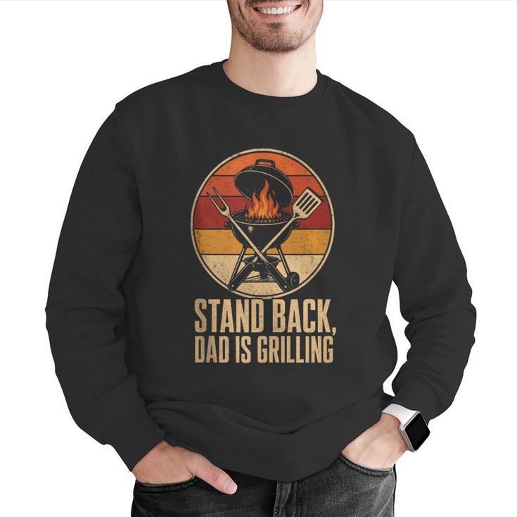 BBQ Dad Stand Back Dad Is Grilling Men Graphic Sweatshirt BBQ Dad Stand Back Dad Is Grilling Men Graphic Sweatshirt