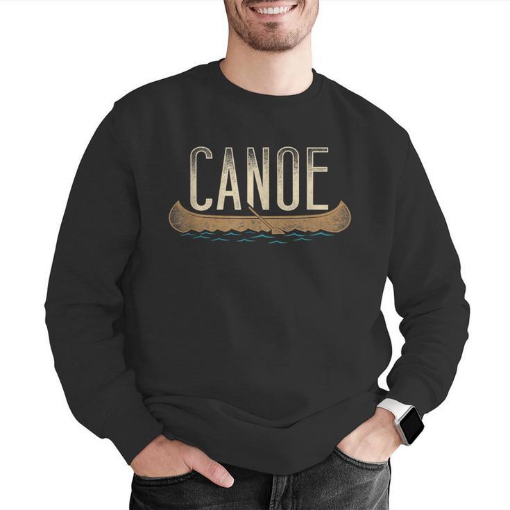 Canoe Canoeing Vintage Canoe Men Graphic Sweatshirt