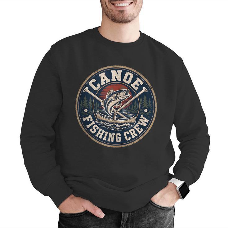 Canoe Fishing Crew Vintage Bass Paddles Men Graphic Sweatshirt Canoe Fishing Crew Vintage Bass Paddles Men Graphic Sweatshirt