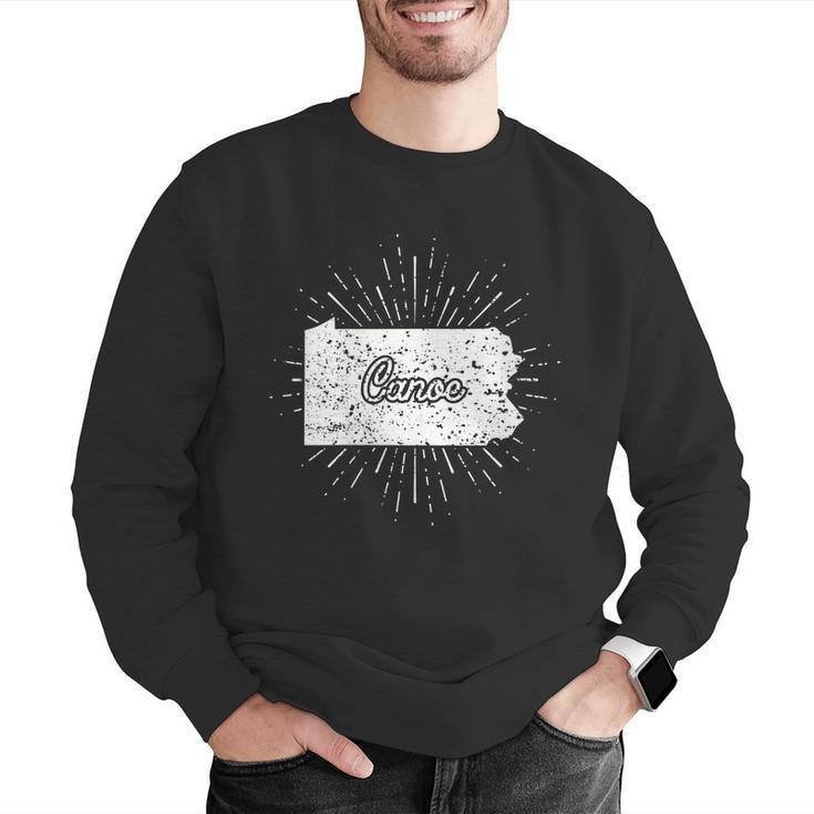 Canoe Pennsylvania Men Graphic Sweatshirt Canoe Pennsylvania Men Graphic Sweatshirt