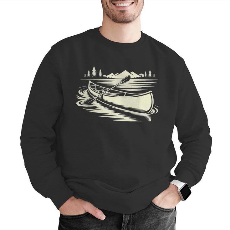 Canoe Tripper Loading Portage Pack First Light Men Graphic Sweatshirt