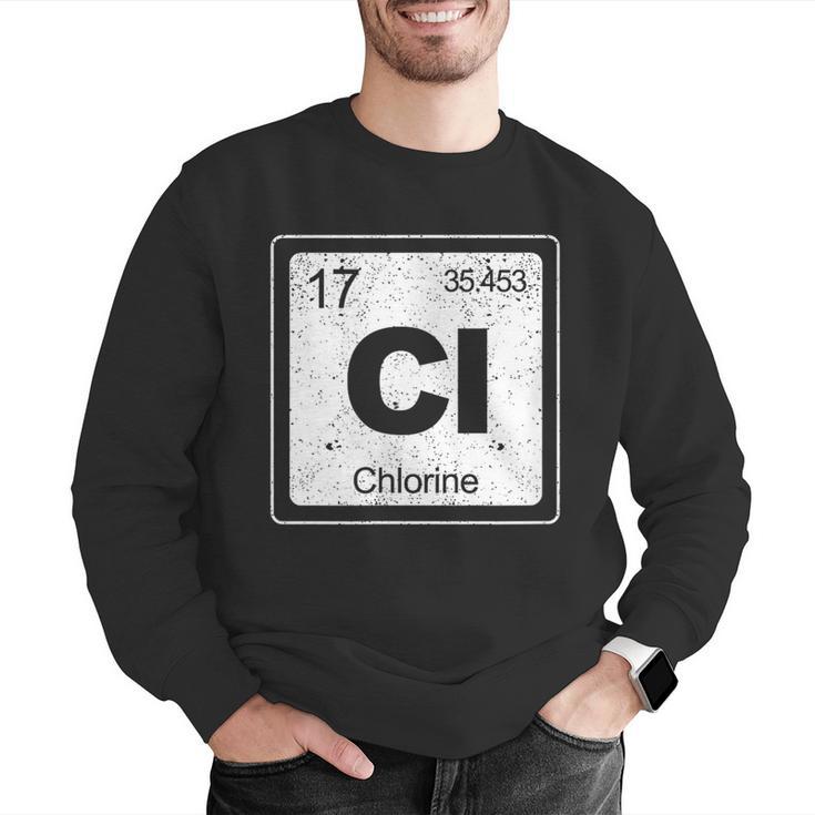 Chlorine Periodic Table Symbol Chemistry Swimming Dive Men Graphic Sweatshirt Chlorine Periodic Table Symbol Chemistry Swimming Dive Men Graphic Sweatshirt