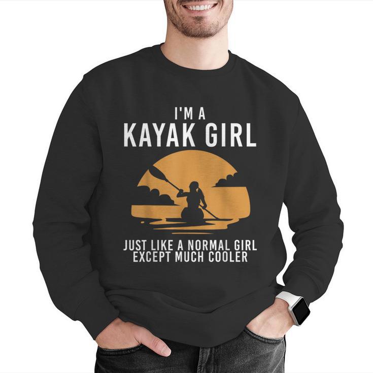 Cool Kayak For Women Girls Kayaker Canoe Kayaking Paddle Oar Men Graphic Sweatshirt