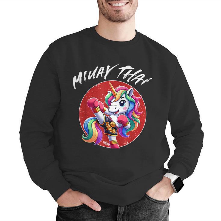 Cute Thai Boxing And Muay Thai Unicorn Men Graphic Sweatshirt Cute Thai Boxing And Muay Thai Unicorn Men Graphic Sweatshirt