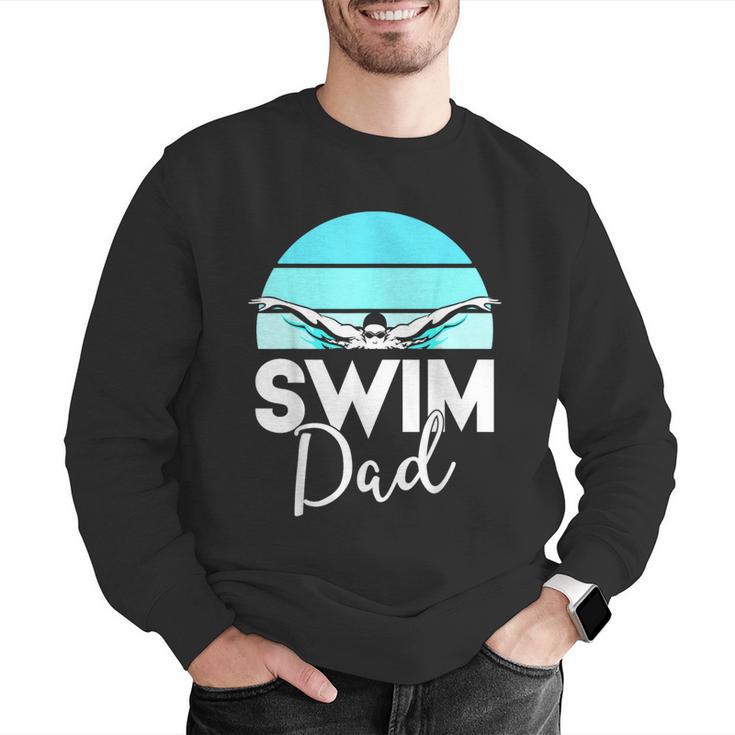 Dad Father School Swimming Meet Swimmer Swimmer Men Graphic Sweatshirt Dad Father School Swimming Meet Swimmer Swimmer Men Graphic Sweatshirt