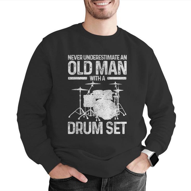 Drummer Drum Kit Vintage Drummer Men Graphic Sweatshirt Drummer Drum Kit Vintage Drummer Men Graphic Sweatshirt