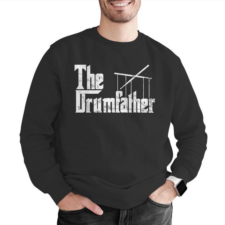 Drummer Humor The Drumfather Drum Kit Men Graphic Sweatshirt Drummer Humor The Drumfather Drum Kit Men Graphic Sweatshirt