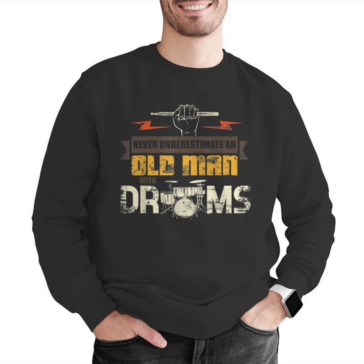 Drummer Drummer Pensioner Drum Kit Men Graphic Sweatshirt Drummer Drummer Pensioner Drum Kit Men Graphic Sweatshirt