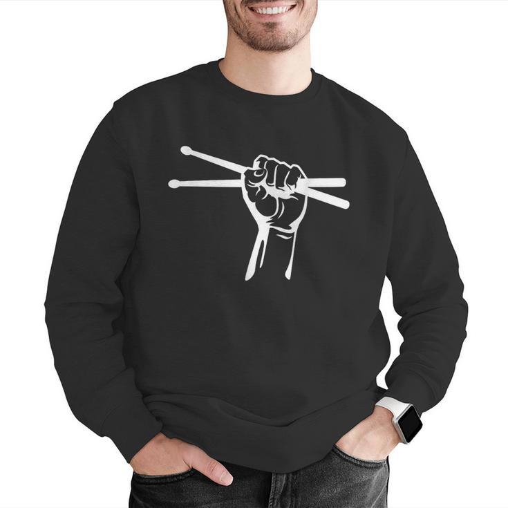 Drumsticks Hand Drum Kit Drummer Men Graphic Sweatshirt Drumsticks Hand Drum Kit Drummer Men Graphic Sweatshirt