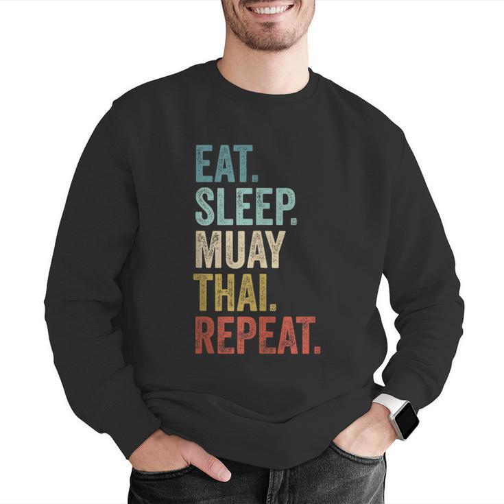 Eat Sleep Muay Thai Repeat Thai Boxing Men Graphic Sweatshirt Eat Sleep Muay Thai Repeat Thai Boxing Men Graphic Sweatshirt