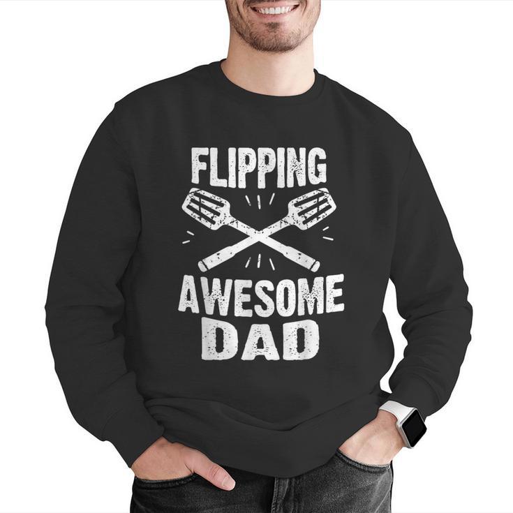 Flipping Awesome BBQ Dad Shirt Grilling Father's Day Men Graphic Sweatshirt Flipping Awesome BBQ Dad Shirt Grilling Father's Day Men Graphic Sweatshirt
