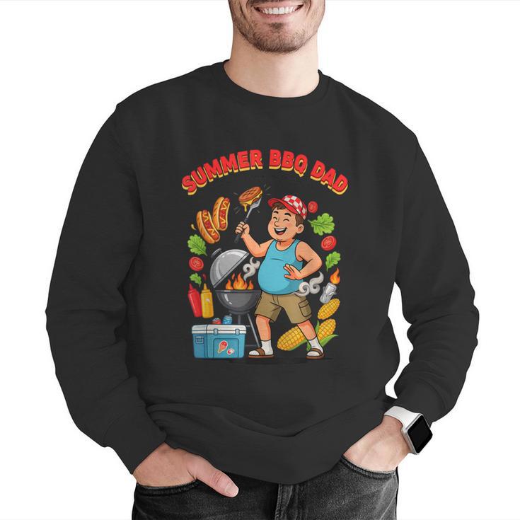 Fun Summer BBQ Dad For Grilling Enthusiasts Men Graphic Sweatshirt