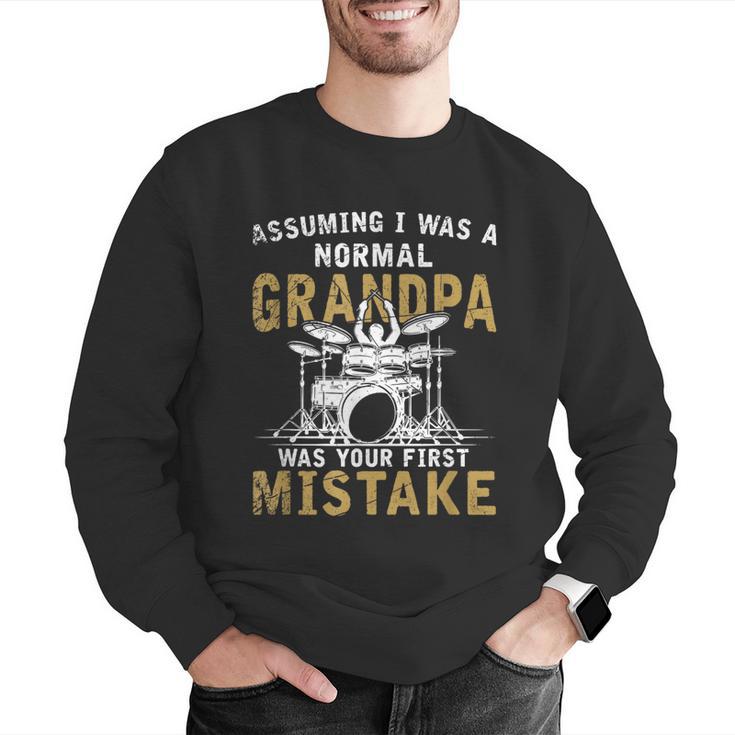 Grandpa Drummer Father's Day Drum Kit Men Graphic Sweatshirt Grandpa Drummer Father's Day Drum Kit Men Graphic Sweatshirt