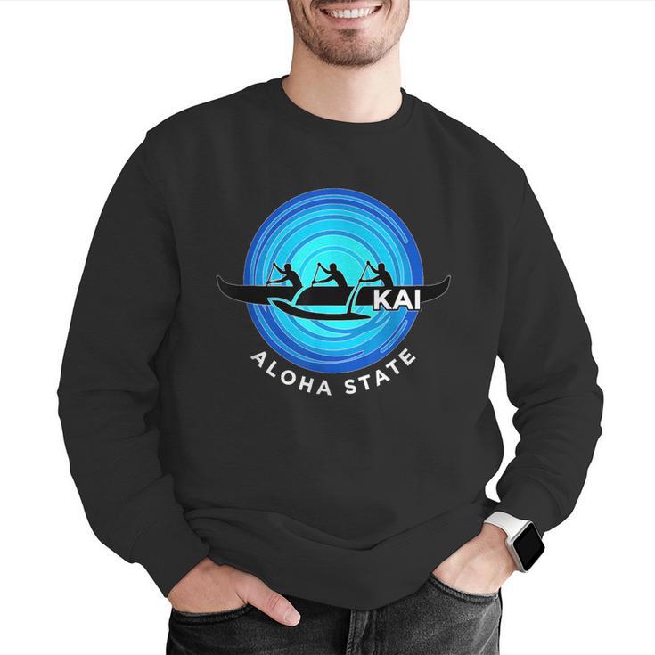 Kai Outrigger Canoe Hawaii Aloha State Paddling Retro Men Graphic Sweatshirt Kai Outrigger Canoe Hawaii Aloha State Paddling Retro Men Graphic Sweatshirt