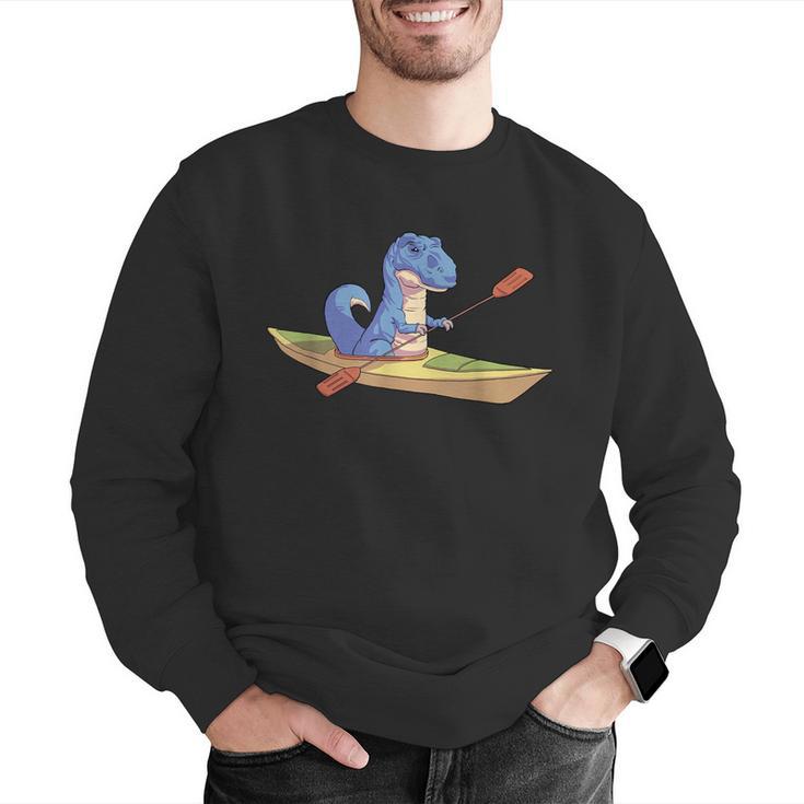 KayakRex Dinosaur Canoe Shirt Kayak For Children Men Graphic Sweatshirt