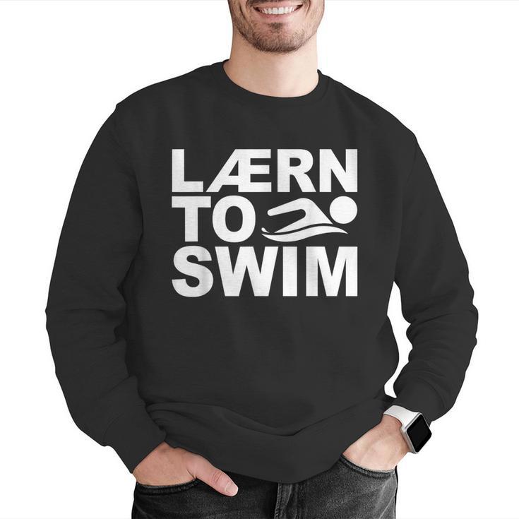 Learn To Swim Swimming Graphic Men Graphic Sweatshirt Learn To Swim Swimming Graphic Men Graphic Sweatshirt