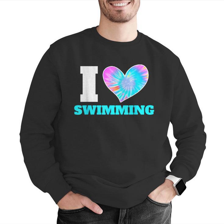 I Love Swimming Swimmer Swim Men Graphic Sweatshirt I Love Swimming Swimmer Swim Men Graphic Sweatshirt