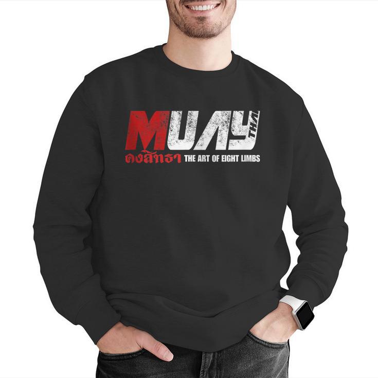 Martial Arts Muay Thai Men Graphic Sweatshirt Martial Arts Muay Thai Men Graphic Sweatshirt