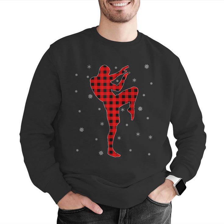 Matching Muay Thai Martial Arts Christmas Pajama Men Graphic Sweatshirt Matching Muay Thai Martial Arts Christmas Pajama Men Graphic Sweatshirt