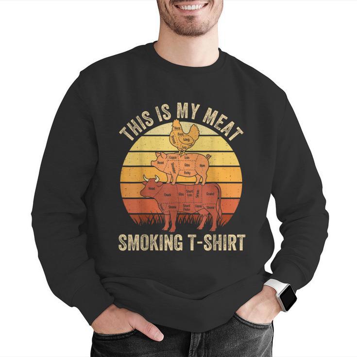 This Is My Meat Smoking Tee BBQ Dad Barbeque Smoker Men Graphic Sweatshirt This Is My Meat Smoking Tee BBQ Dad Barbeque Smoker Men Graphic Sweatshirt