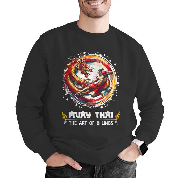 MMA Thai Boxing Art Of Eight Limbs Combat Muay Thai Men Graphic Sweatshirt MMA Thai Boxing Art Of Eight Limbs Combat Muay Thai Men Graphic Sweatshirt
