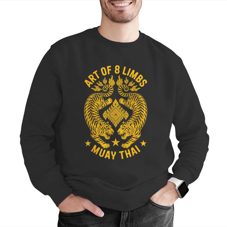 Muay Thai Art Of 8 Limbs Thai Boxing Men Graphic Sweatshirt Muay Thai Art Of 8 Limbs Thai Boxing Men Graphic Sweatshirt