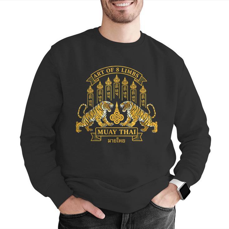 Muay Thai Art Of 8 Limbs Tiger Martial Arts Men Graphic Sweatshirt Muay Thai Art Of 8 Limbs Tiger Martial Arts Men Graphic Sweatshirt