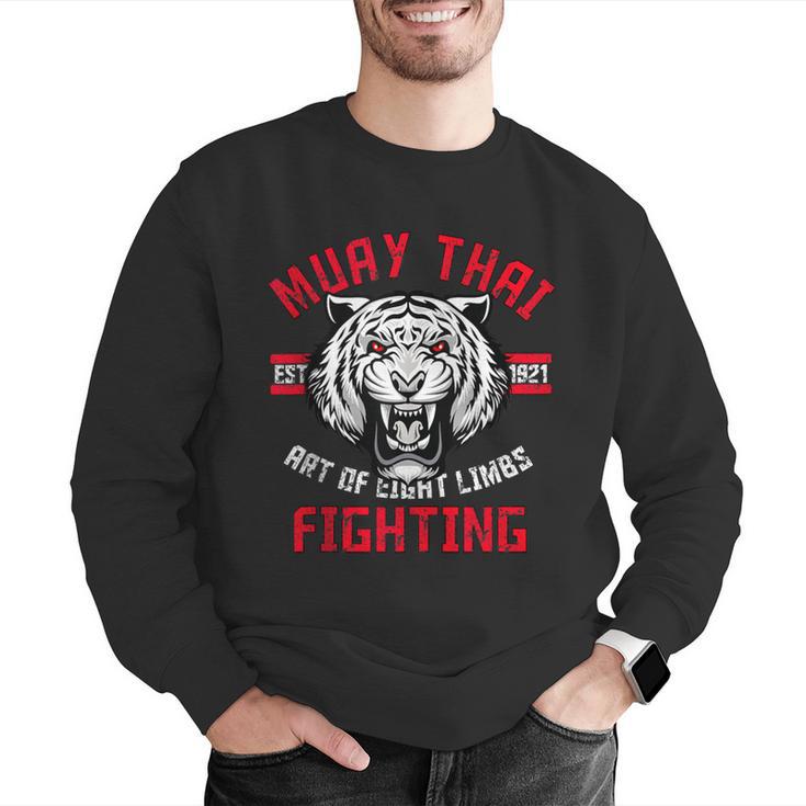 Muay Thai Art Of Eight Limbs Thai Boxing Mixed Martial Art Men Graphic Sweatshirt