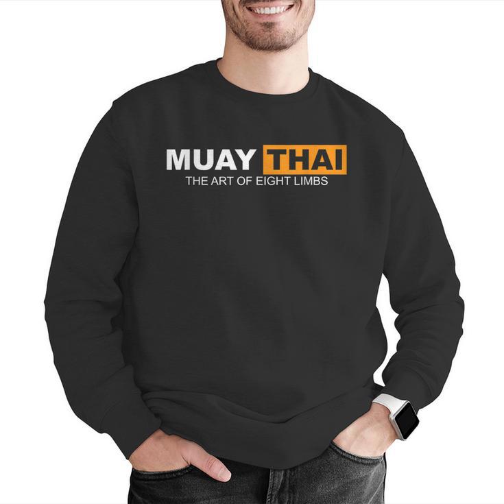 Muay Thai The Art Of Eight Limbs Kickboxing And MMA Fighter Men Graphic Sweatshirt Muay Thai The Art Of Eight Limbs Kickboxing And MMA Fighter Men Graphic Sweatshirt