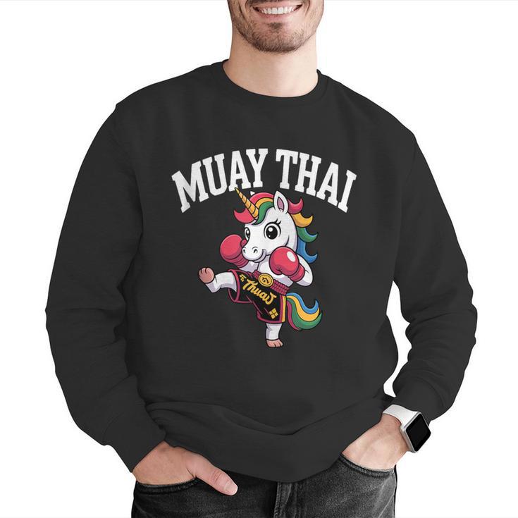Muay Thai Art For Girls Kids Women Mixed Martial Arts Men Graphic Sweatshirt