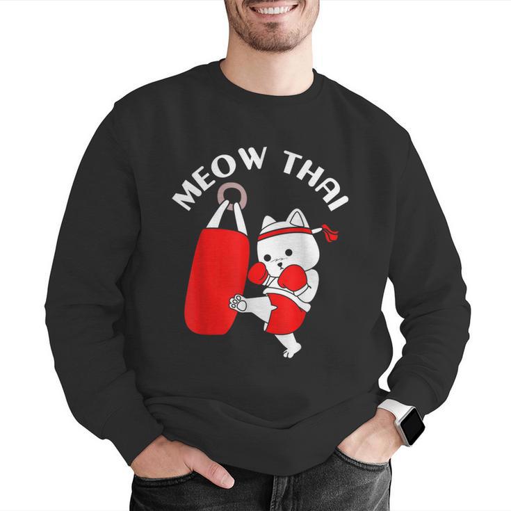Muay Thai Cat Meow Thai Men Graphic Sweatshirt Muay Thai Cat Meow Thai Men Graphic Sweatshirt