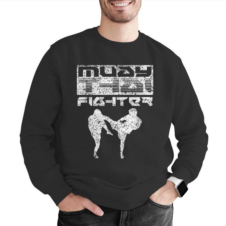 Muay Thai Fighter Boxing Martial Arts Men Graphic Sweatshirt