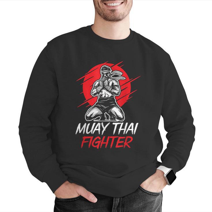 Muay Thai Fighter Martial Arts Boxing Hobby Men Graphic Sweatshirt
