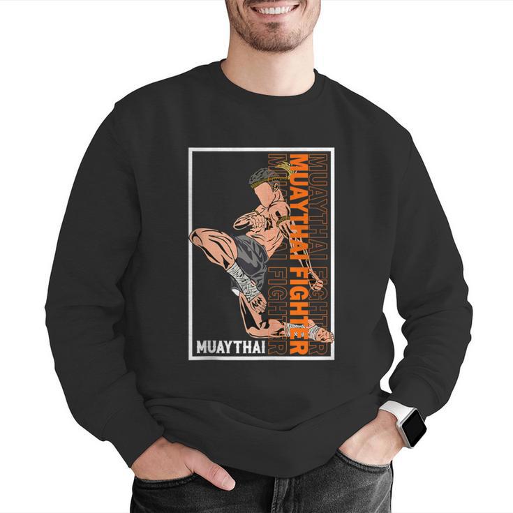 Muay Thai Fighter Men Graphic Sweatshirt Muay Thai Fighter Men Graphic Sweatshirt