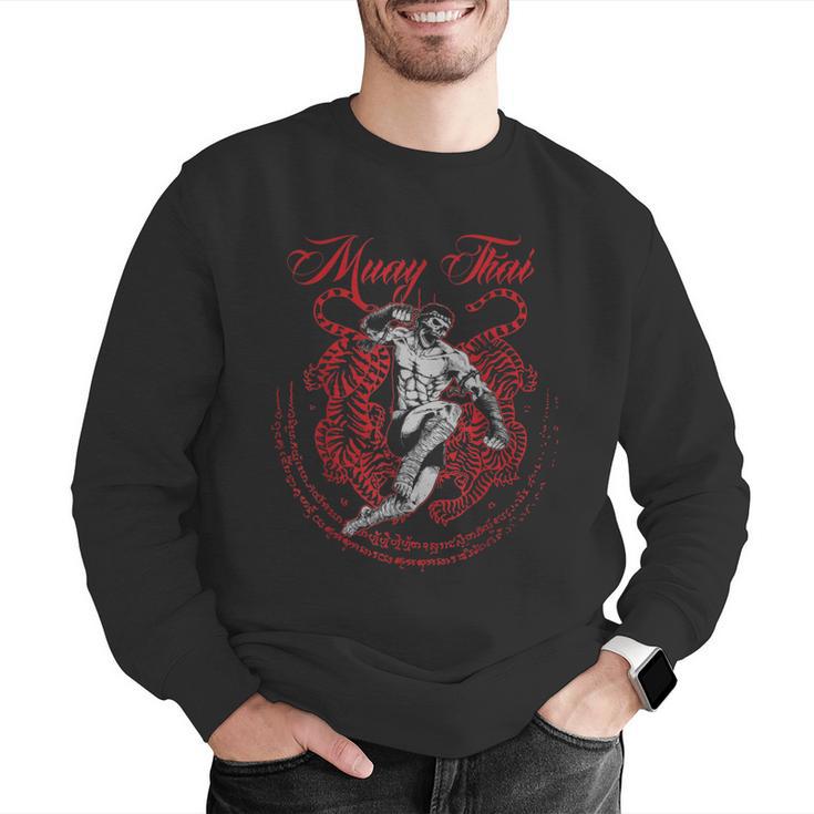 Muay Thai Kickboxing Martial Art Fighter Thai Boxing Men Graphic Sweatshirt