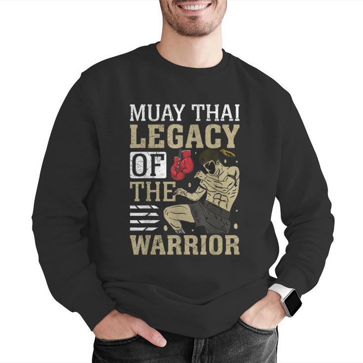 Muay Thai Legacy Of The Warrior Muay Thai Men Graphic Sweatshirt Muay Thai Legacy Of The Warrior Muay Thai Men Graphic Sweatshirt