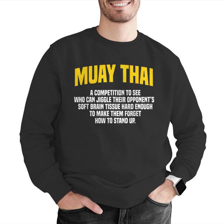 Muay Thai Martial Arts Combat Sports Men Graphic Sweatshirt