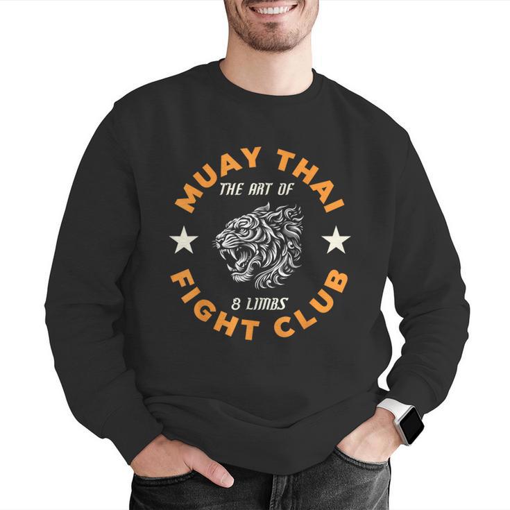 Muay Thai MMA Fight Tattoo Tiger Art Of 8 Limbs Kickboxing Men Graphic Sweatshirt Muay Thai MMA Fight Tattoo Tiger Art Of 8 Limbs Kickboxing Men Graphic Sweatshirt