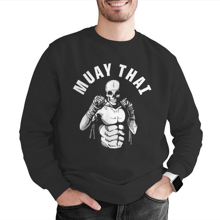 Muay Thai Skeleton Fighter MMA Club Coach Martial Arts Fight Men Graphic Sweatshirt Muay Thai Skeleton Fighter MMA Club Coach Martial Arts Fight Men Graphic Sweatshirt