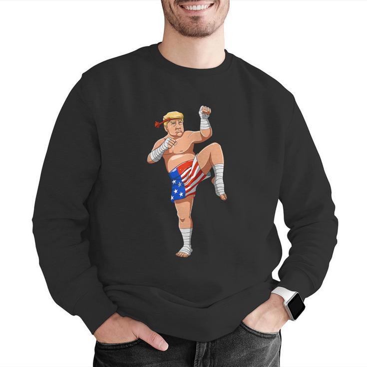 Muay Thai Trump Make Muay Thai Great Again Men Graphic Sweatshirt Muay Thai Trump Make Muay Thai Great Again Men Graphic Sweatshirt