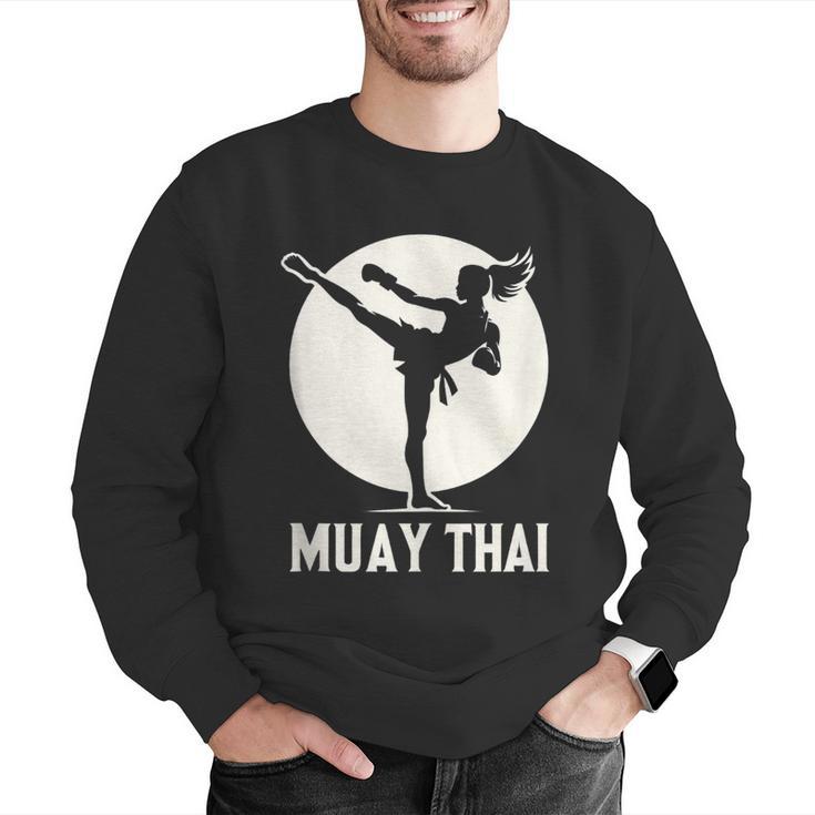 Muay Thai Woman Image Men Graphic Sweatshirt Muay Thai Woman Image Men Graphic Sweatshirt