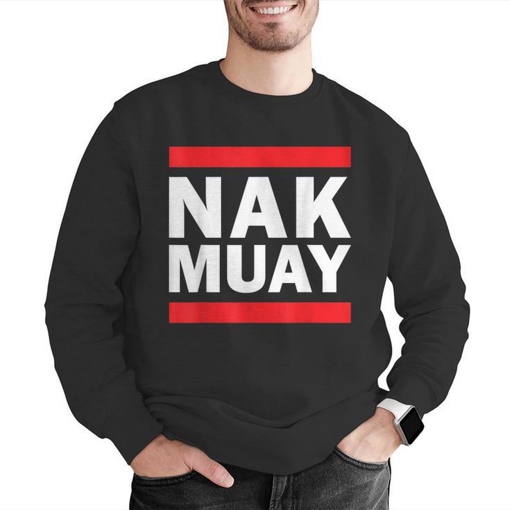 Nak Muay Thai Kickboxing MMA Men Graphic Sweatshirt