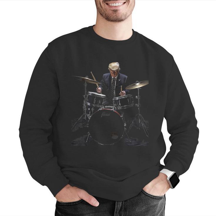 Percussion Player Drumset Retro Drum Kit Percussionist Trump Drummer Drums 2024 -Adults Men Graphic Sweatshirt Percussion Player Drumset Retro Drum Kit Percussionist Trump Drummer Drums 2024 -Adults Men Graphic Sweatshirt