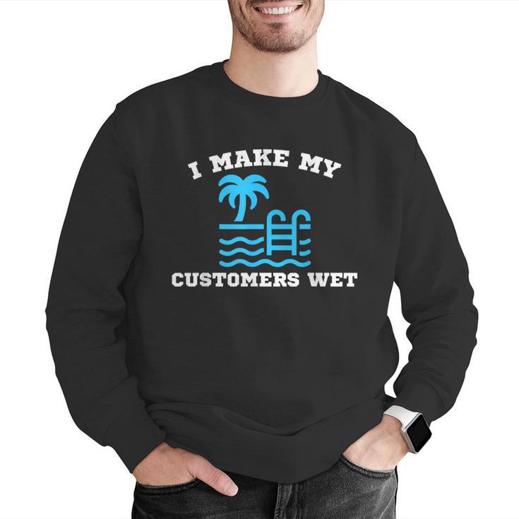 Pool Boy For Swimming Pool Service Guy Men Graphic Sweatshirt