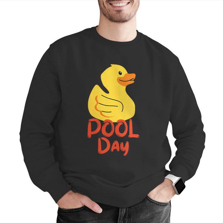 Pool Swimming Day Men Graphic Sweatshirt Pool Swimming Day Men Graphic Sweatshirt