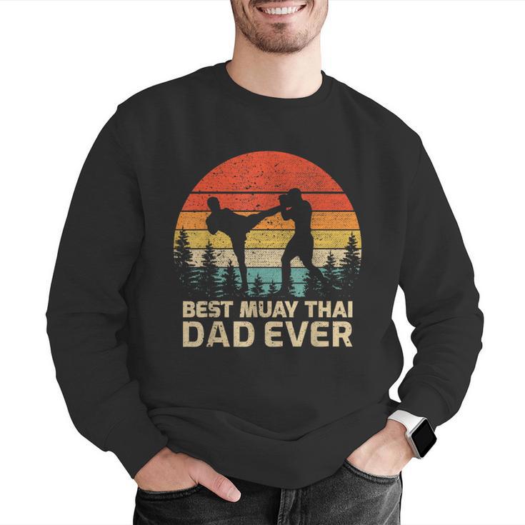 Retro Vintage Best Muay Thai Dad Ever Father's Day Men Graphic Sweatshirt Retro Vintage Best Muay Thai Dad Ever Father's Day Men Graphic Sweatshirt